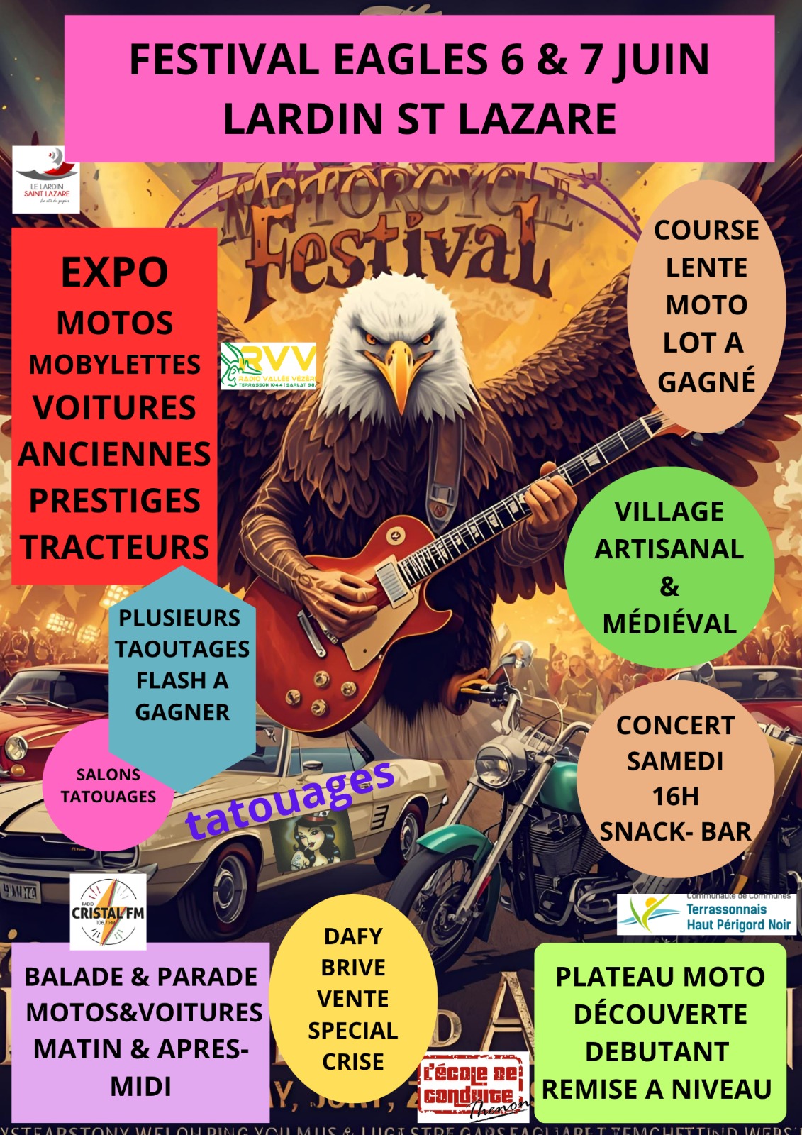 Affiche Festival Moto Eagles of the Road